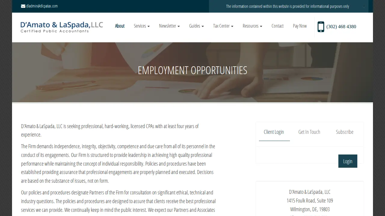 D'Amato & LaSpada, LLC page