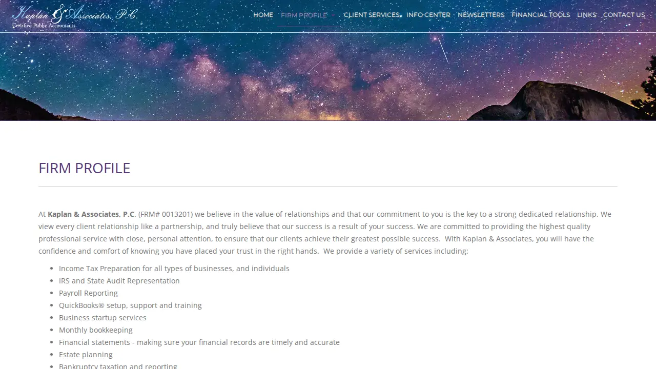 Kaplan & Associates, P.C. page