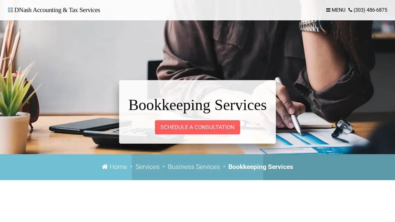 DNash Accounting & Tax Services page