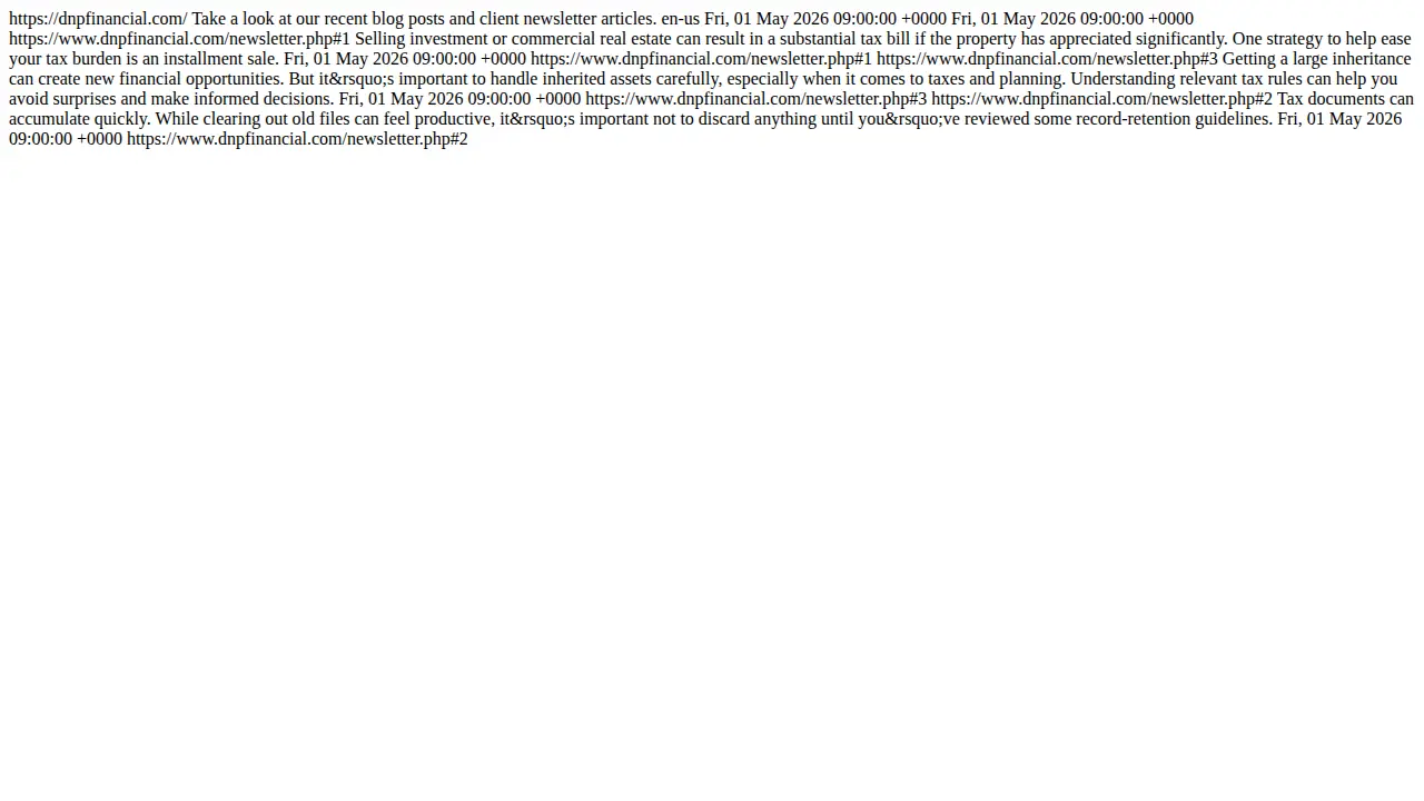 D&P Financial Services page