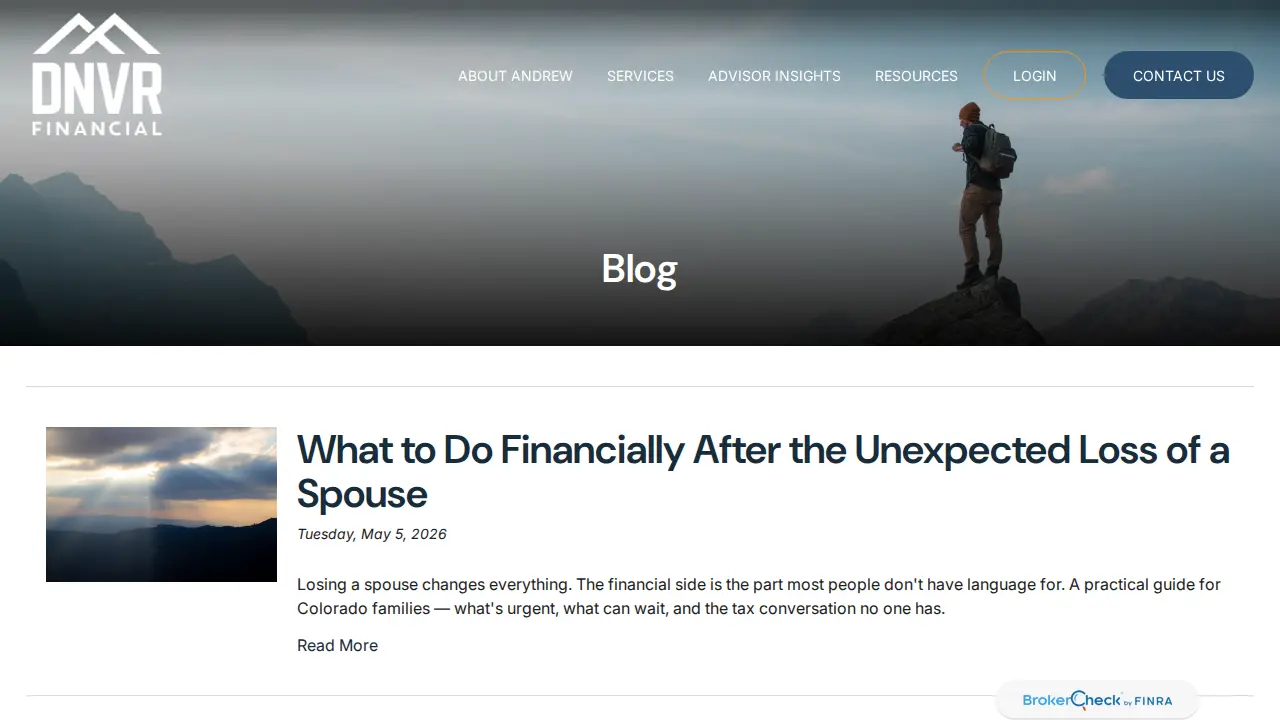 DNVR Financial page