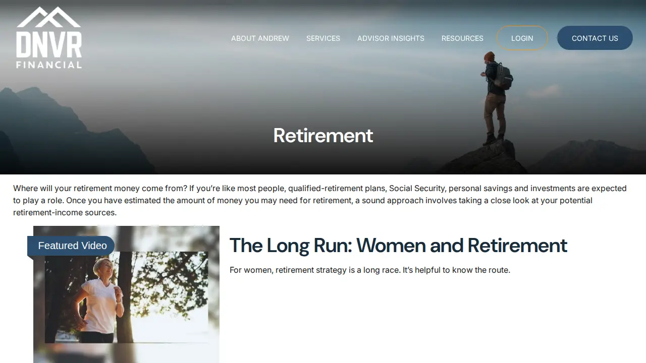 DNVR Financial page