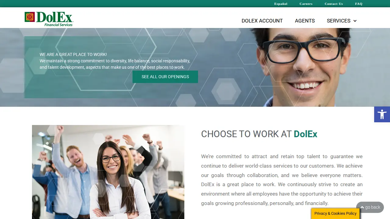 DolEx Agent page