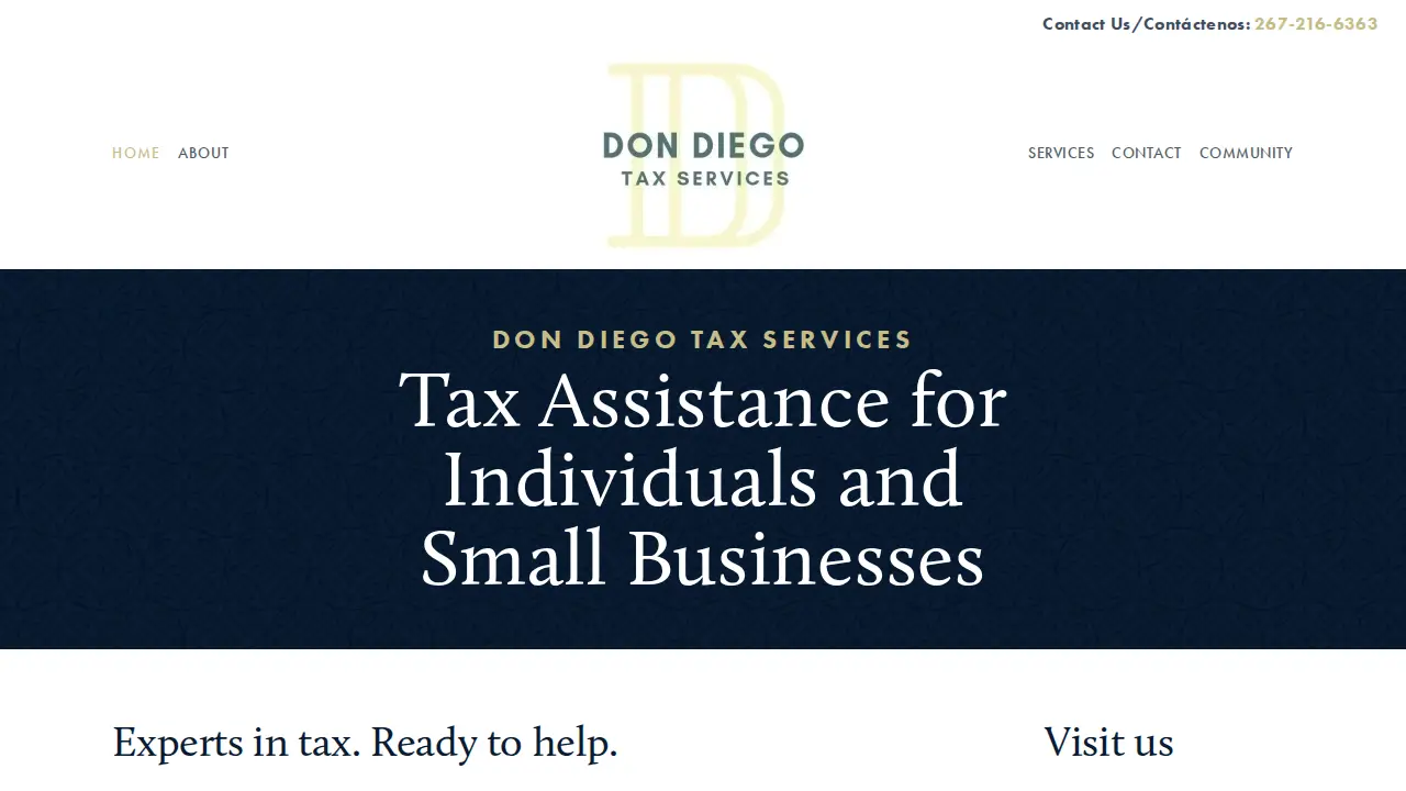Don Diego Multi Service page