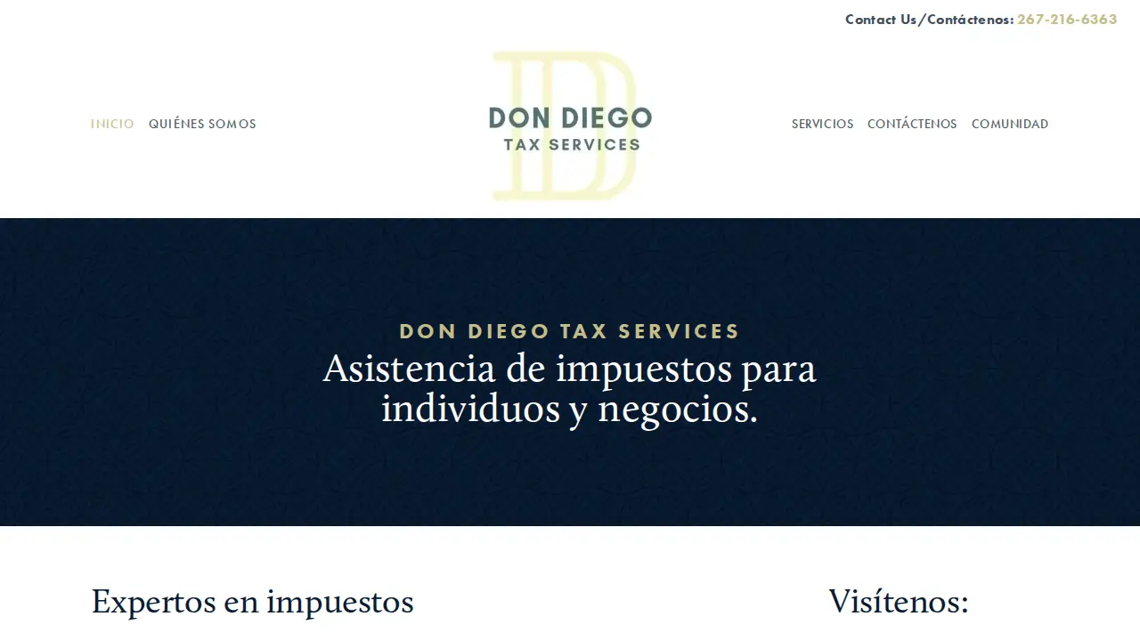 Don Diego Multi Service page