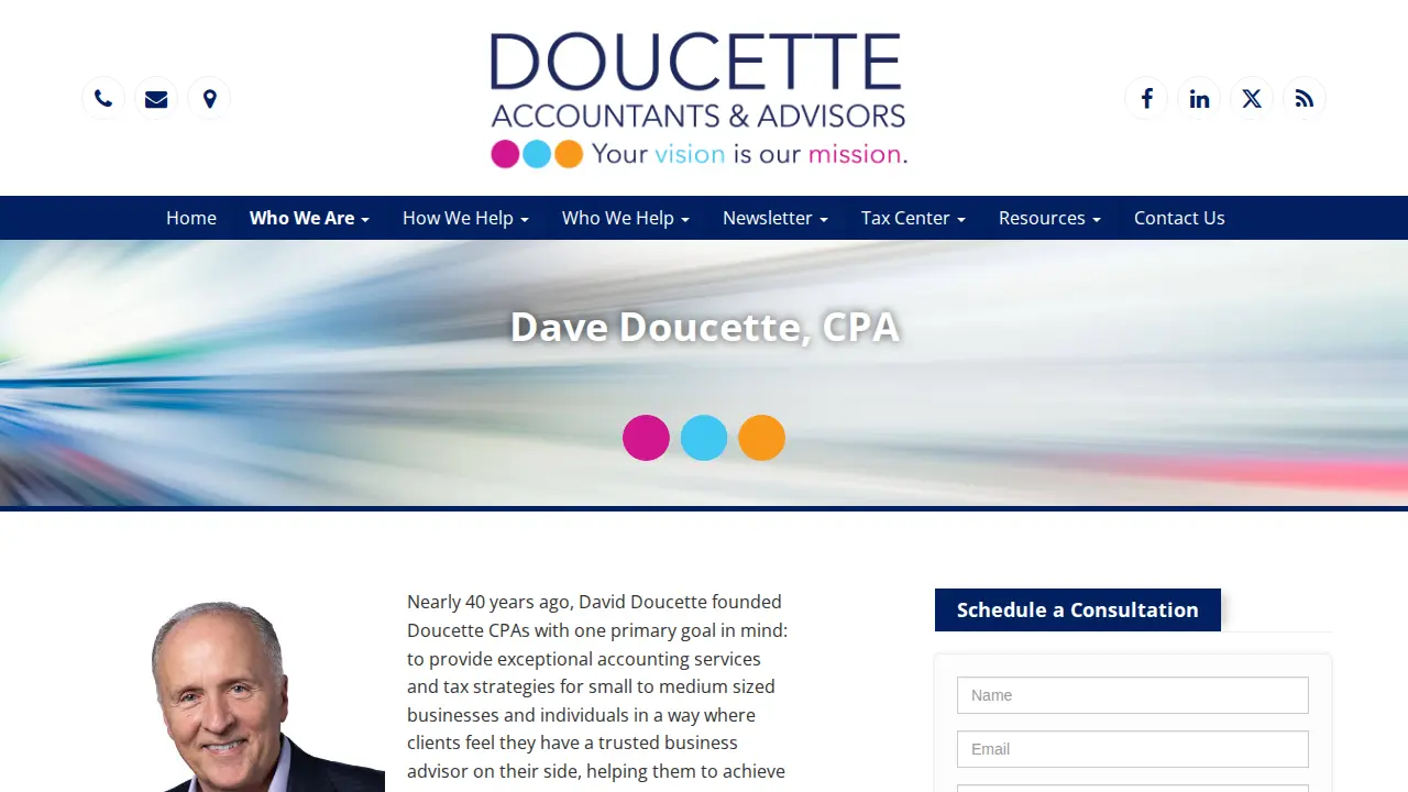 Doucette & Doucette CPAs page