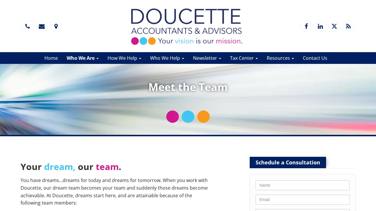 Doucette & Doucette CPAs page