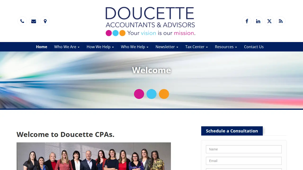 Doucette & Doucette CPAs page