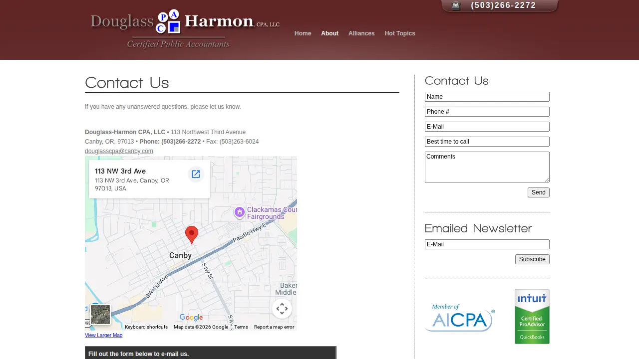 Douglass-Harmon CPA, LLC. page