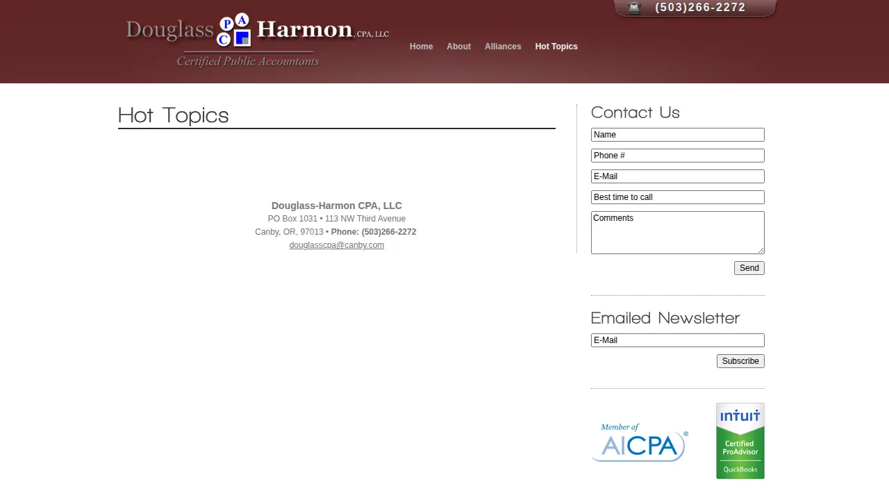 Douglass-Harmon CPA, LLC. page