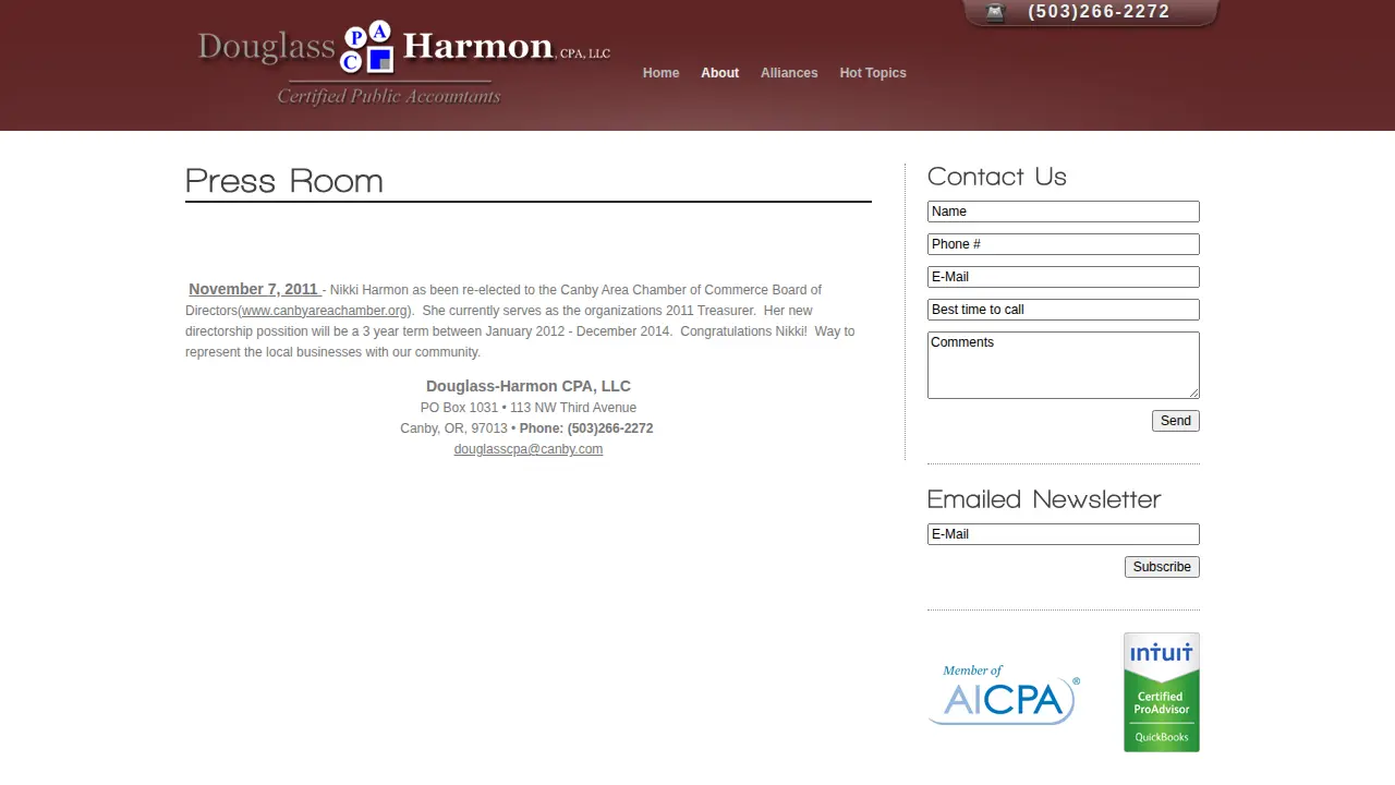Douglass-Harmon CPA, LLC. page