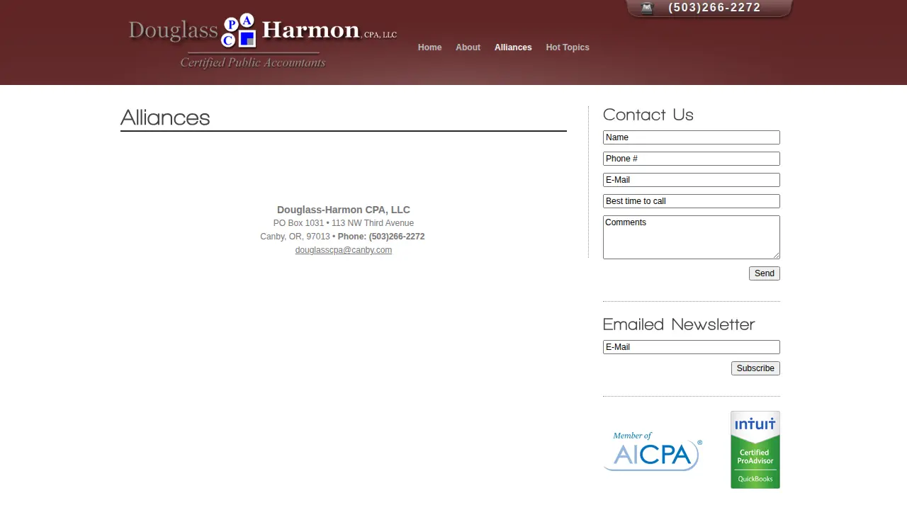 Douglass-Harmon CPA, LLC. page