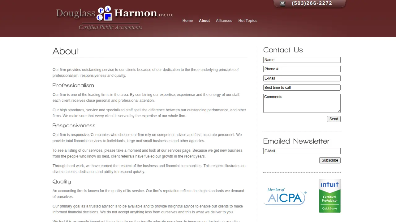 Douglass-Harmon CPA, LLC. page