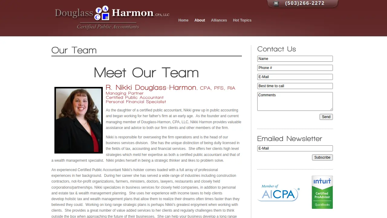 Douglass-Harmon CPA, LLC. page