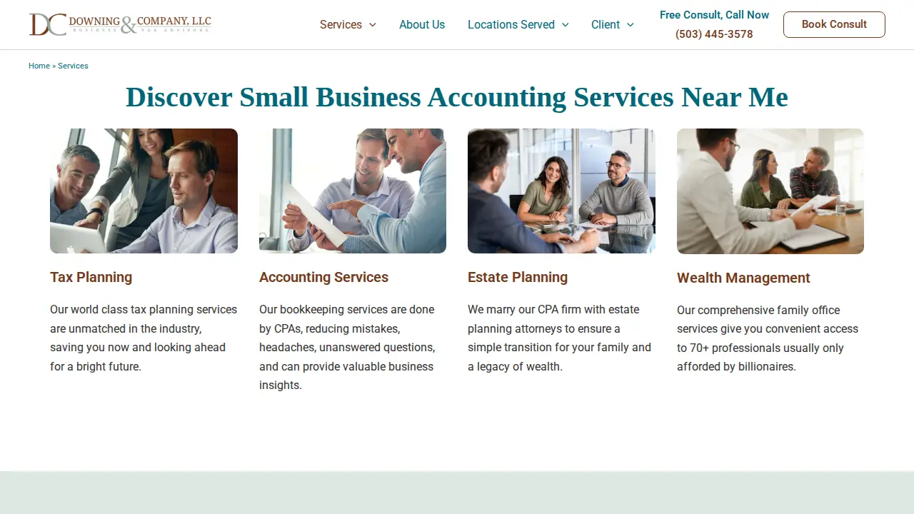 Small Business Accountant Portland CPA | Bookkeeping Service | Estate Planning page