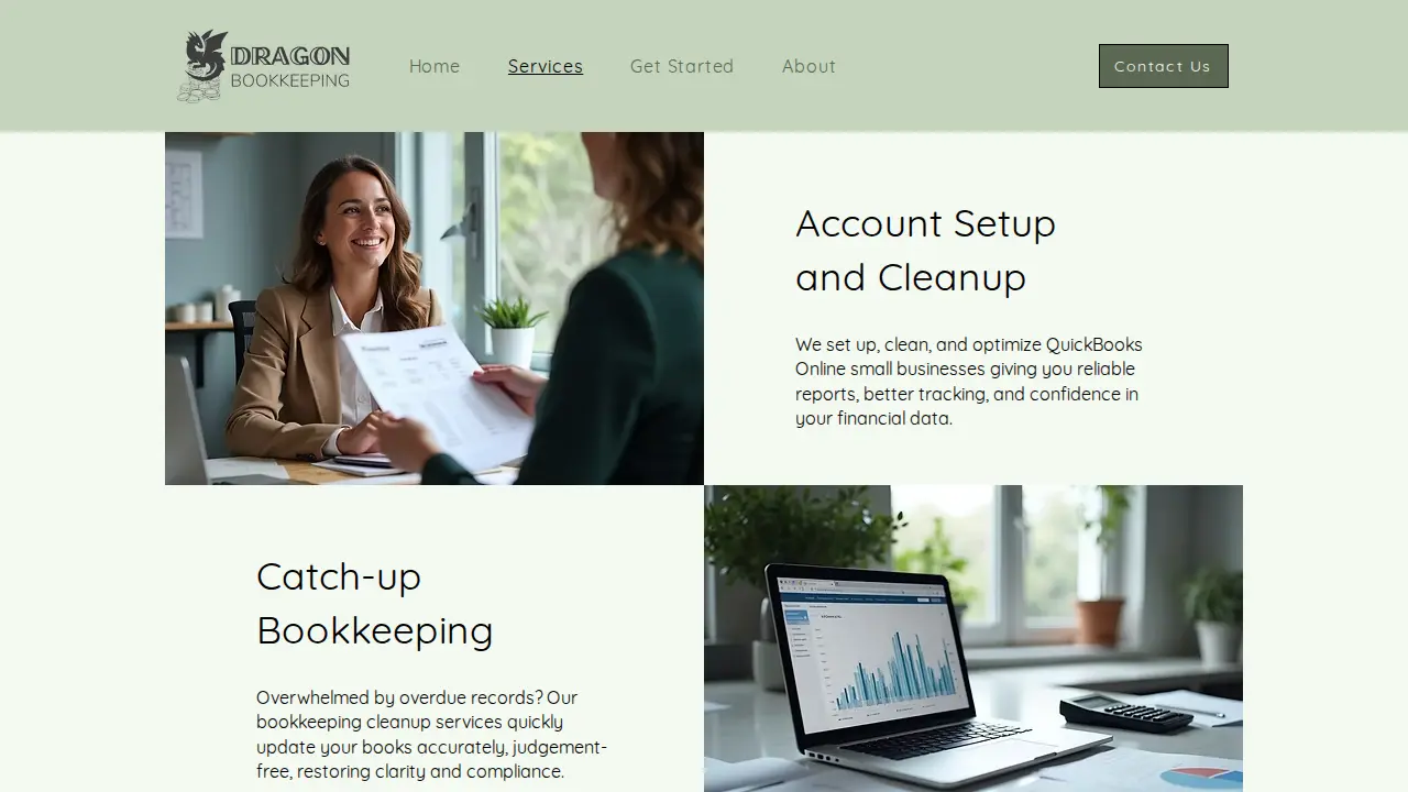 Dragon Bookkeeping page