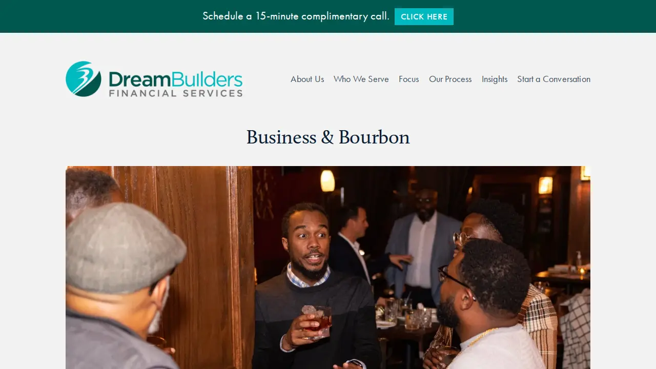 Dream Builders Financial Services page