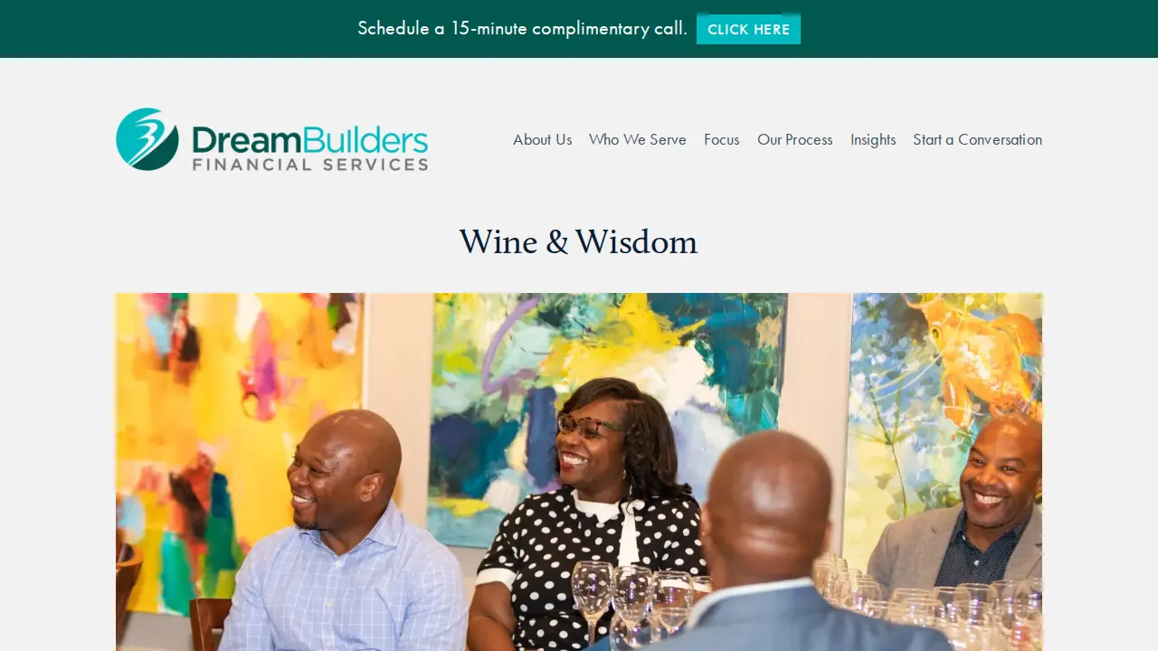 Dream Builders Financial Services page