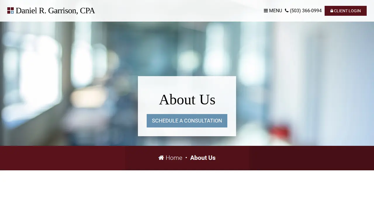 Daniel R. Garrison, CPA page