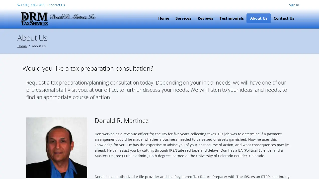 DRM Tax Services, Inc page