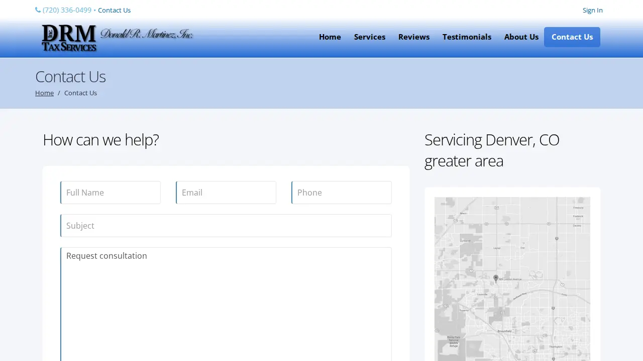 DRM Tax Services, Inc page
