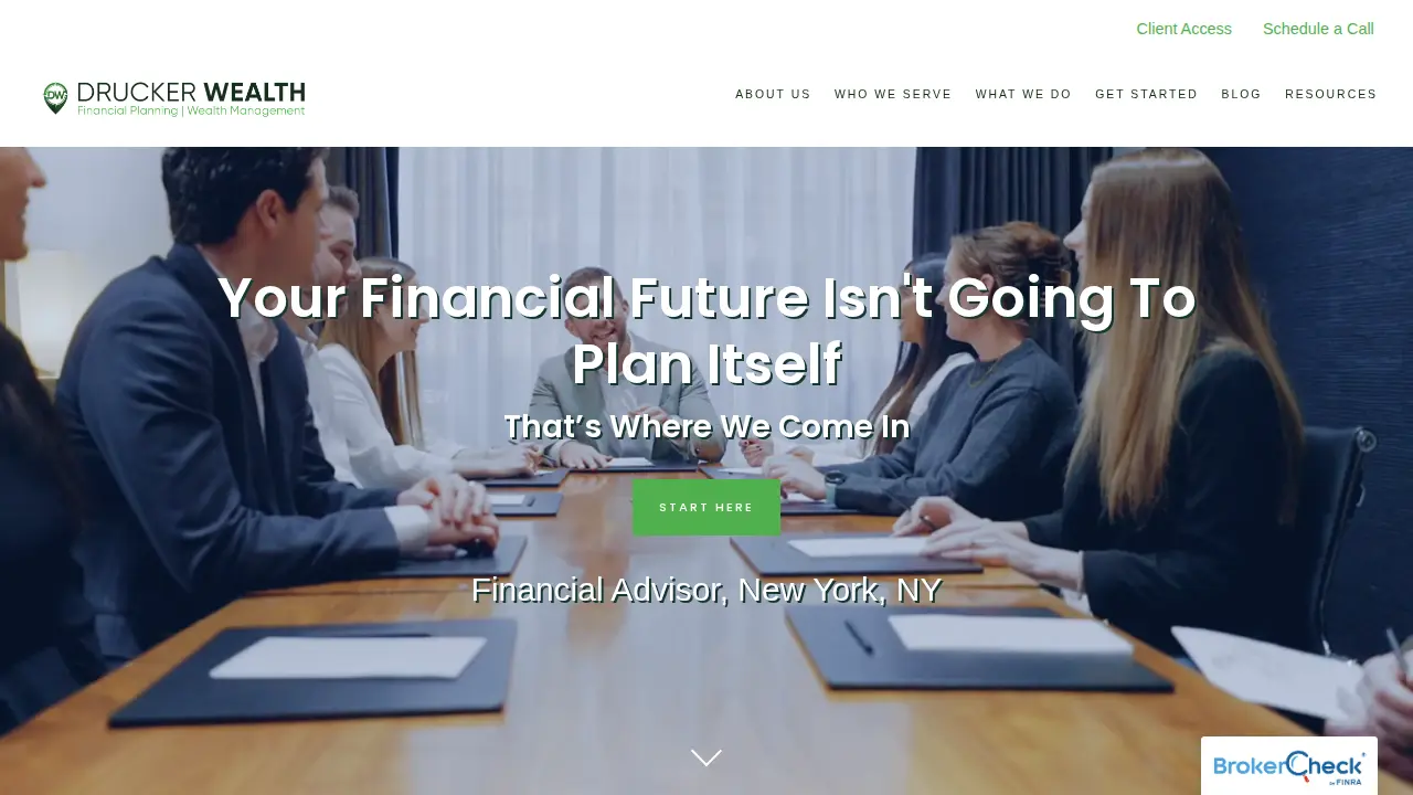 Drucker Wealth Management page