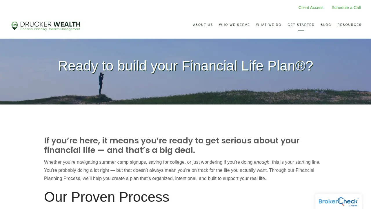 Drucker Wealth Management page