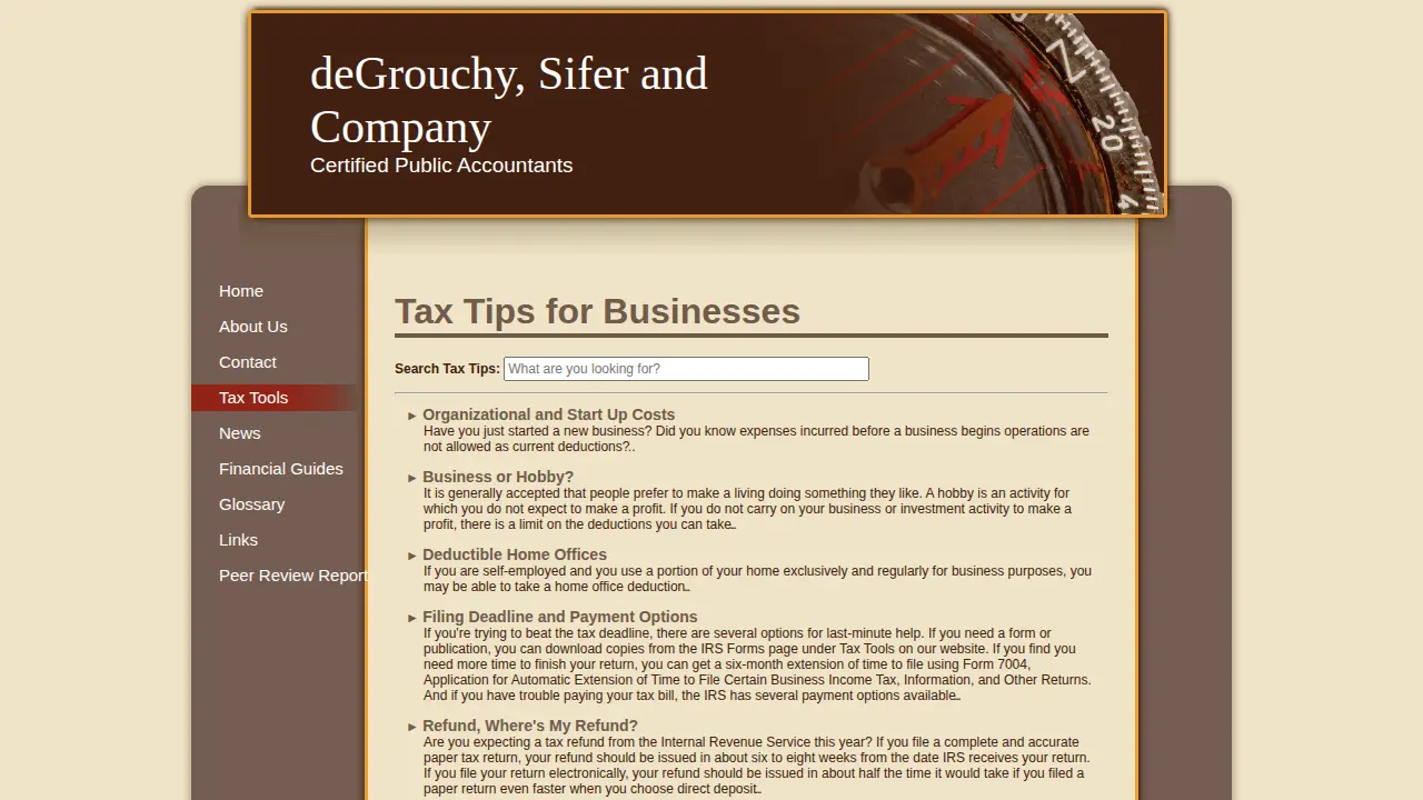 De Grouchy Sifer & Co page