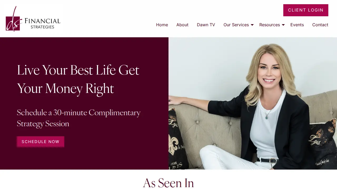 DS Financial Strategies website