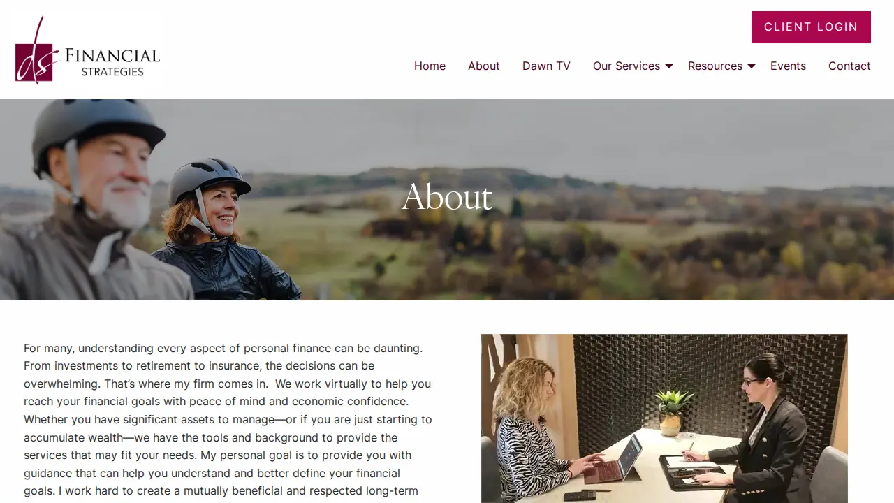 DS Financial Strategies page