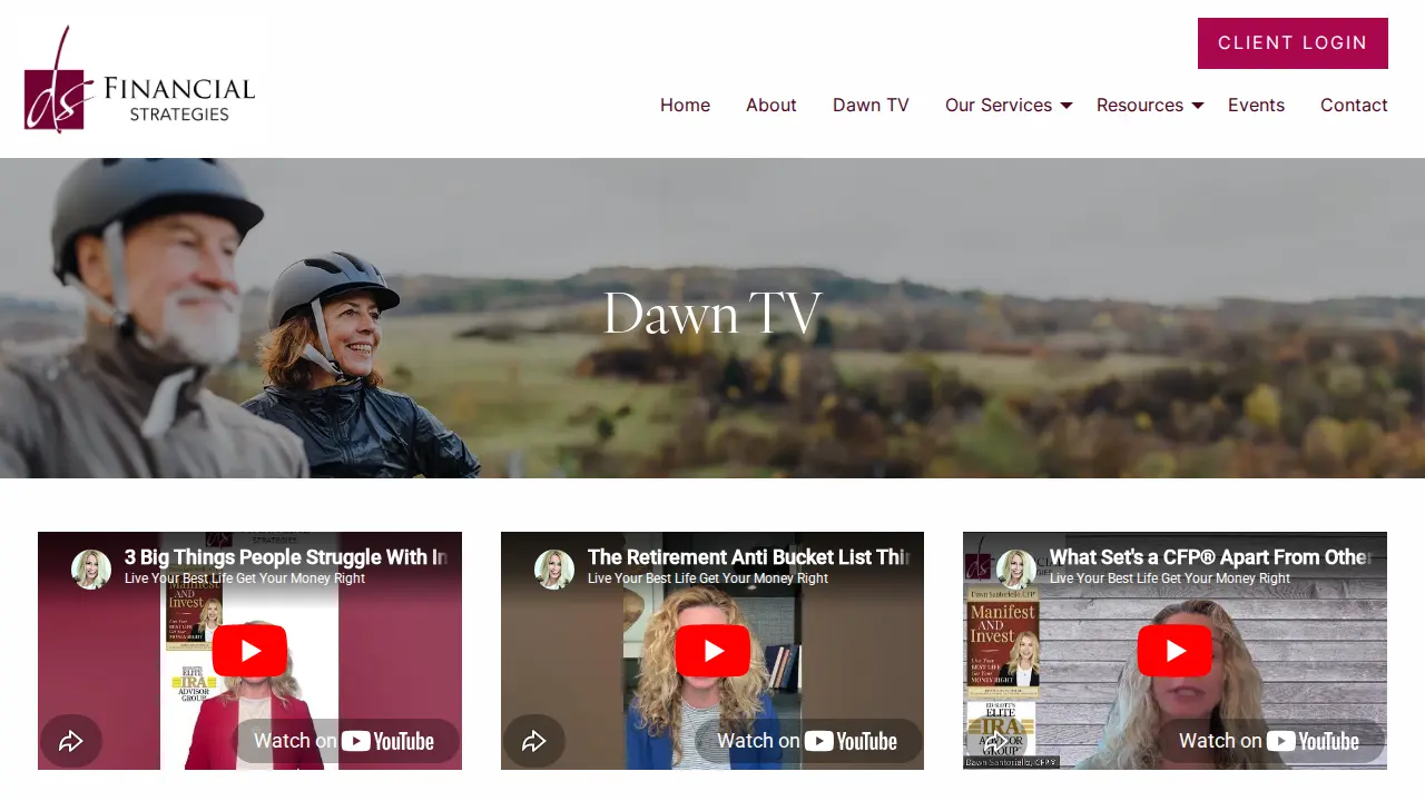 DS Financial Strategies page