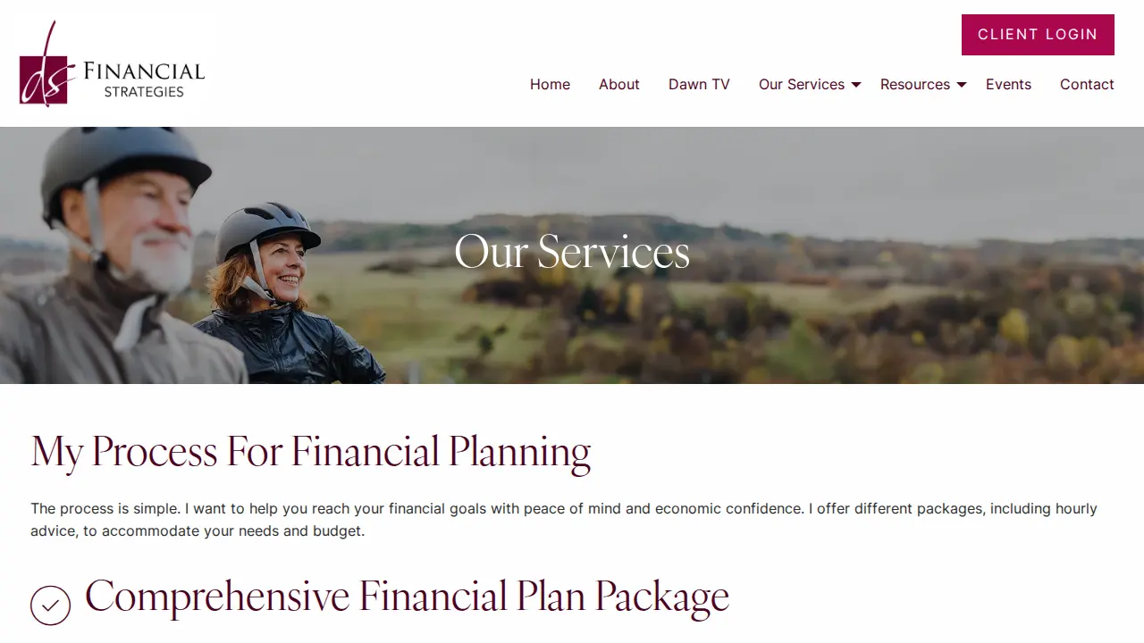 DS Financial Strategies page