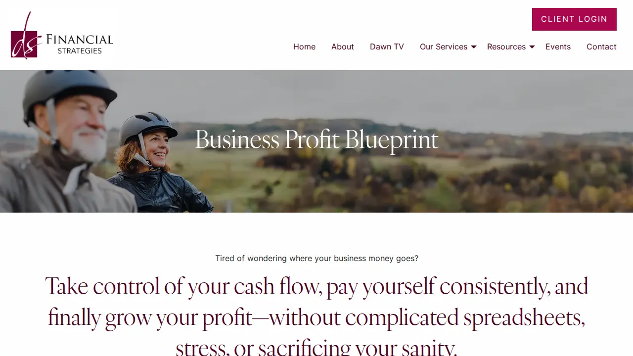 DS Financial Strategies page