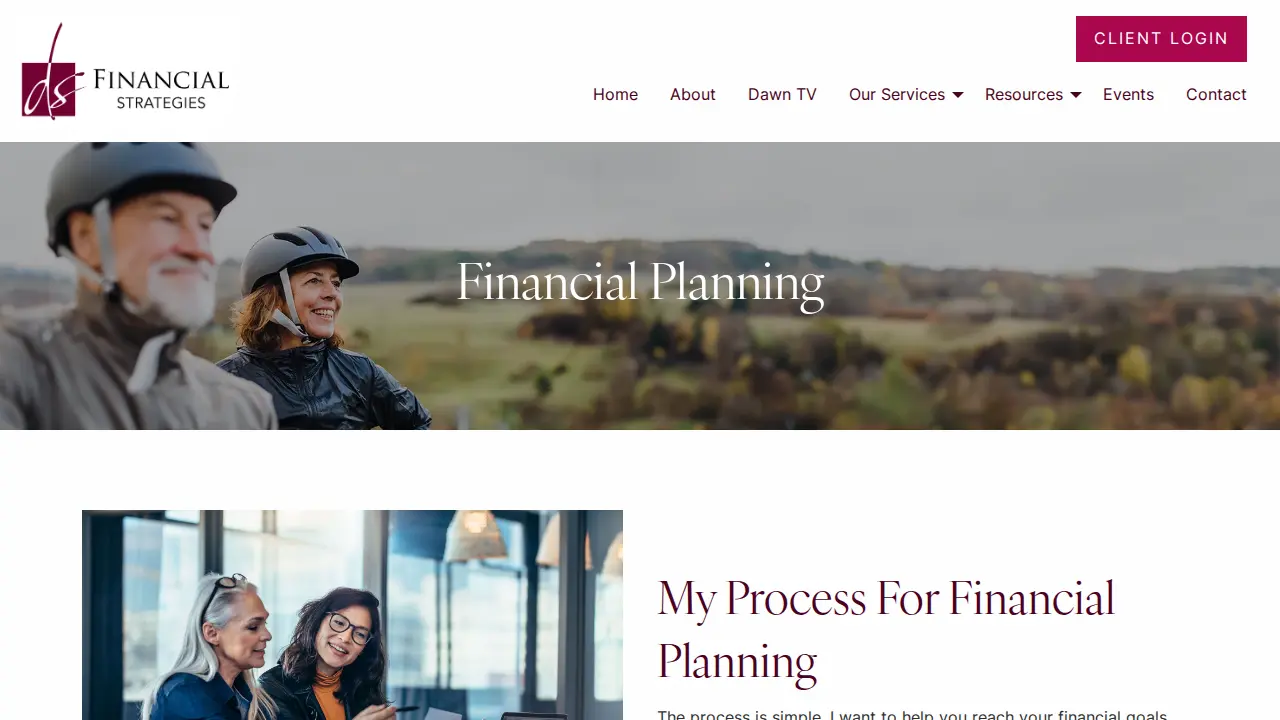 DS Financial Strategies page