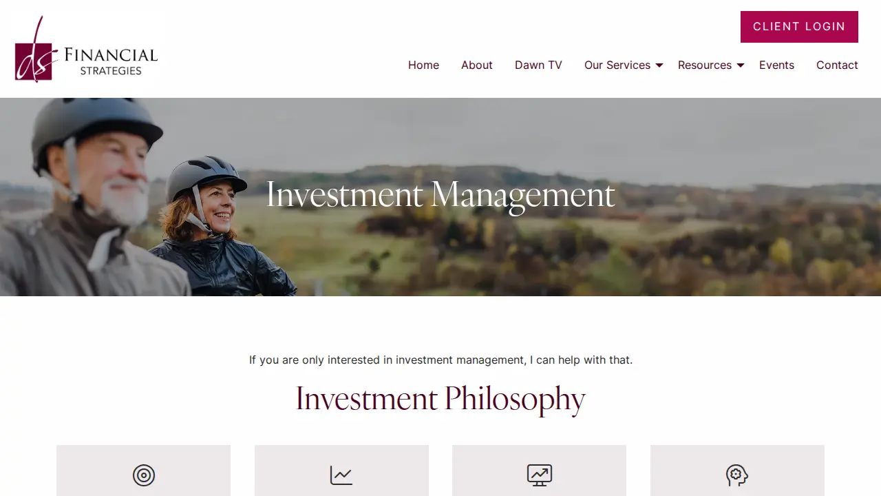 DS Financial Strategies page