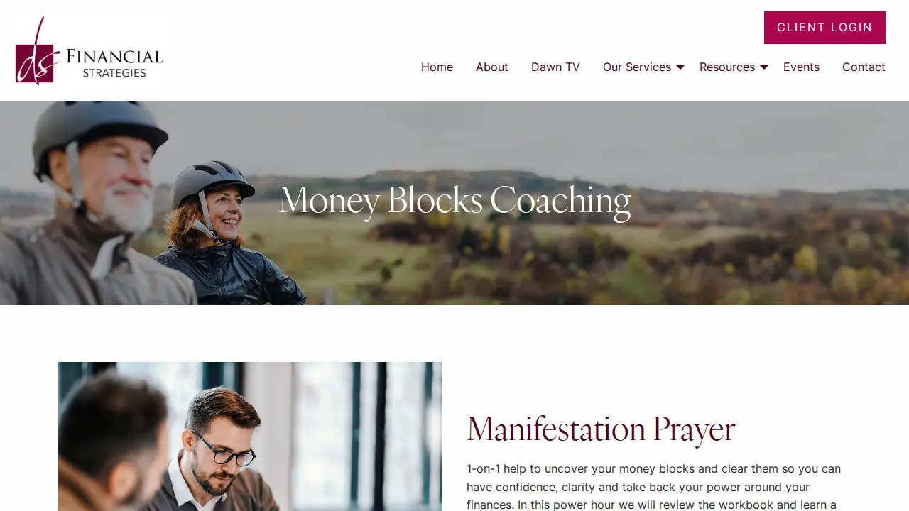 DS Financial Strategies page