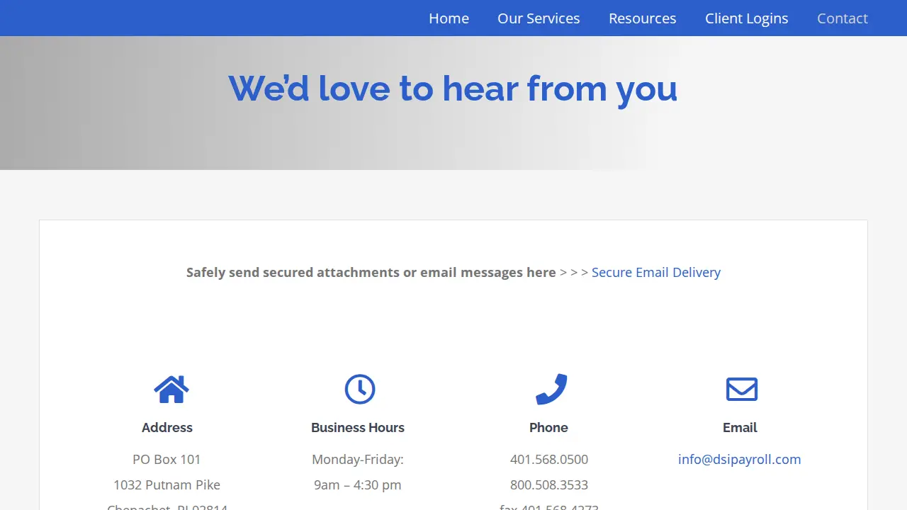 Datasystems Inc - DSI Payroll page