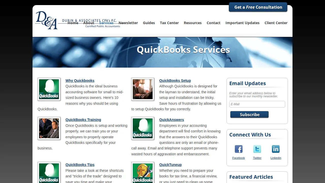 Dubin & Assoc CPAs PC page