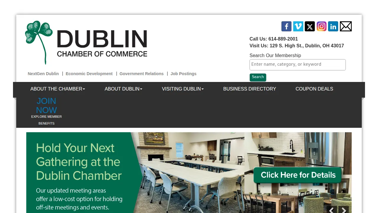 Dublin Chamber of Commerce website