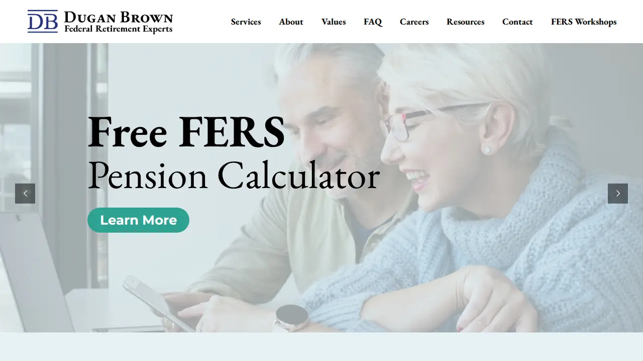 Dugan Brown Federal Retirement Experts page