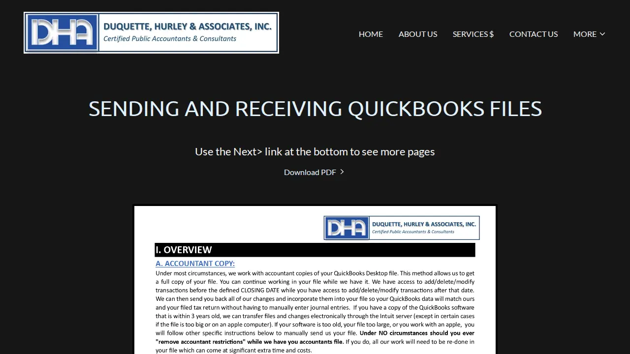 Allen Duquette & Associates page