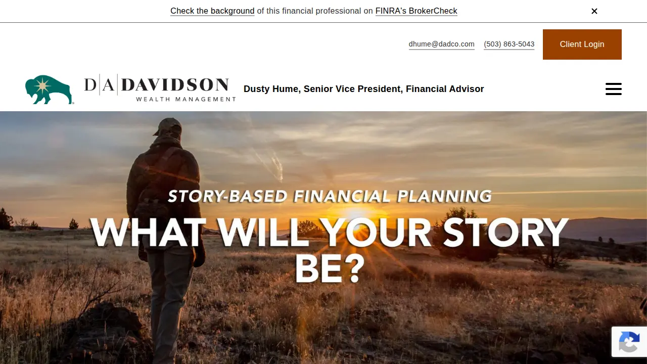 DA Davidson Wealth Management: Dusty Hume, CFP