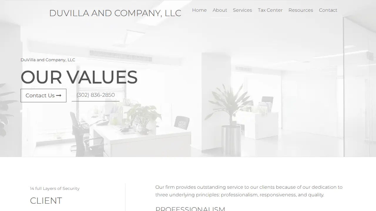 DuVilla and Company, LLC page