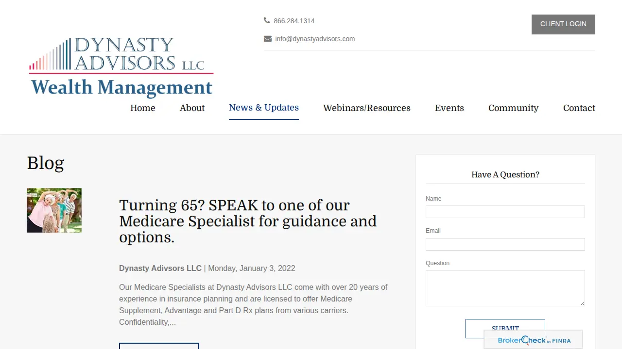 Dynasty Advisors LLC page