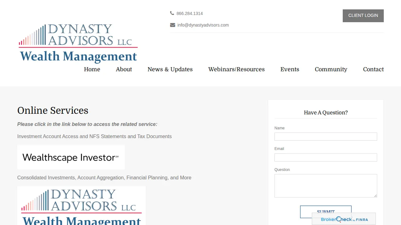 Dynasty Advisors LLC page