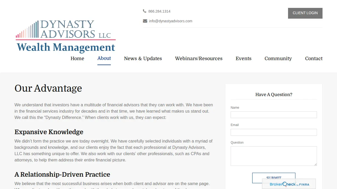 Dynasty Advisors LLC page