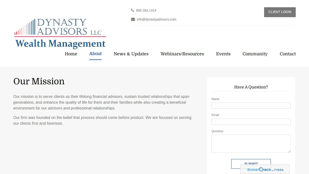 Dynasty Advisors LLC page