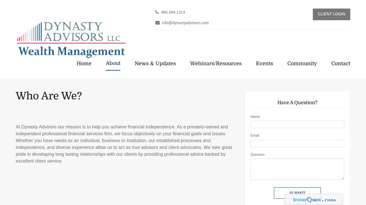 Dynasty Advisors LLC page
