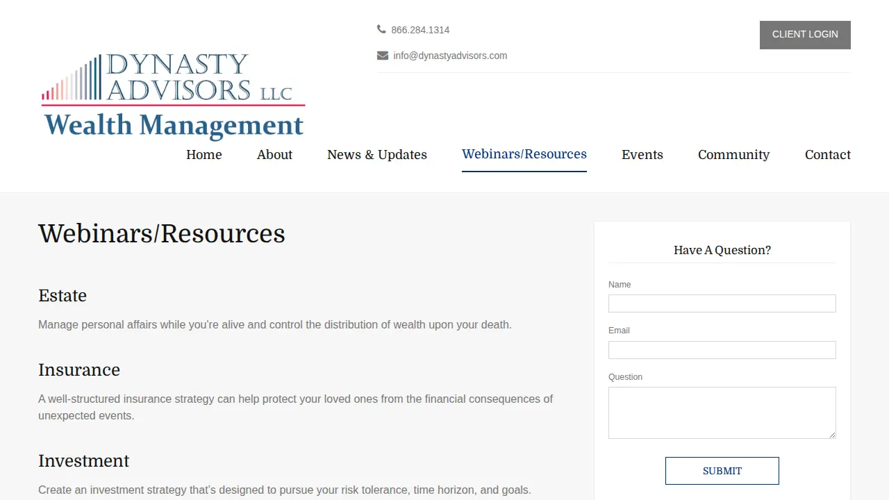 Dynasty Advisors LLC page
