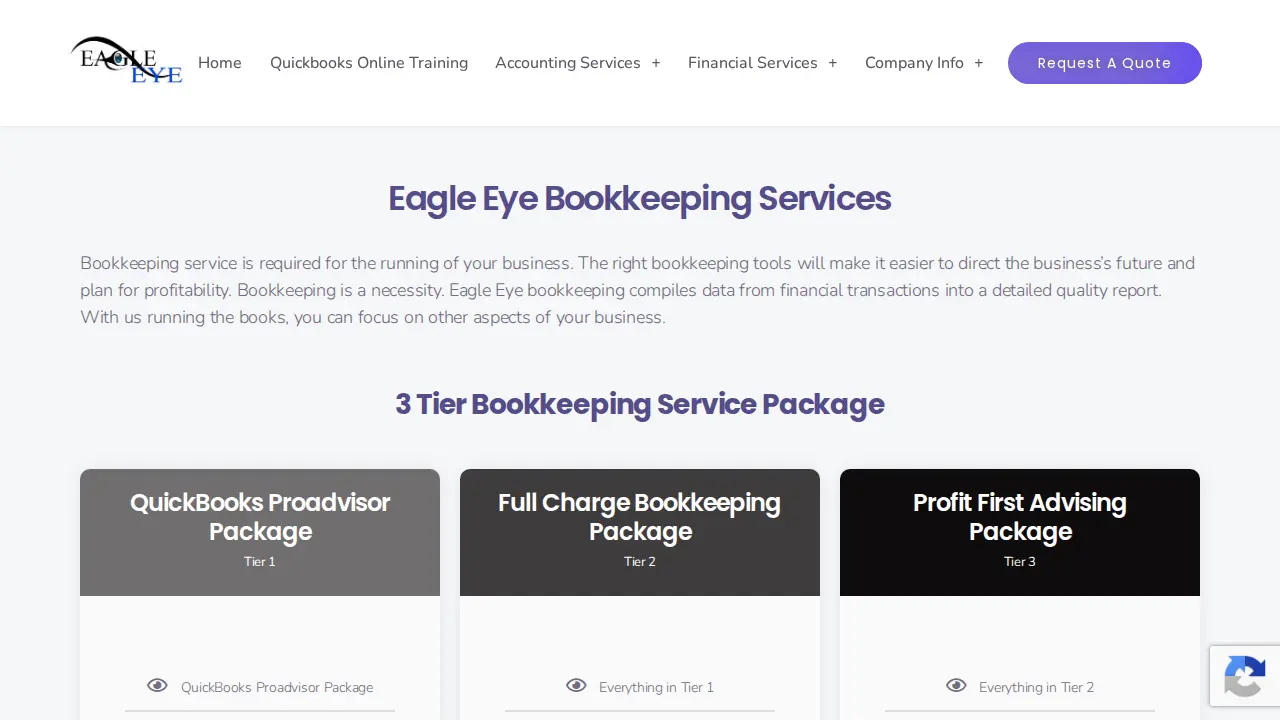Eagle Eye Bookkeeping & Financial Services, LLC page